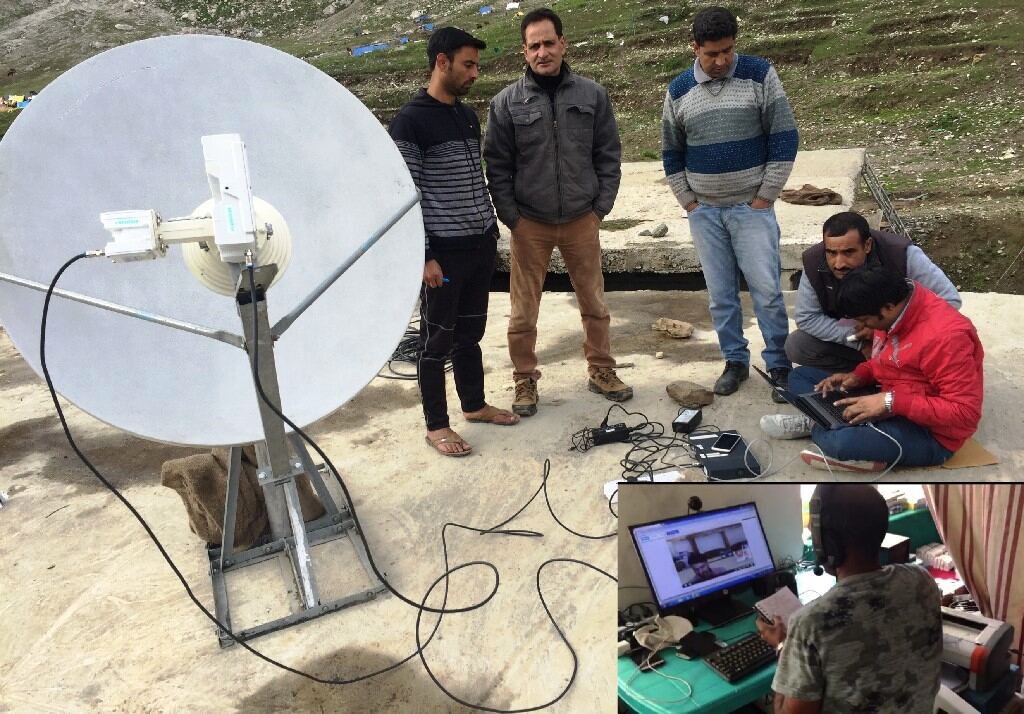 VSAT terminal installation